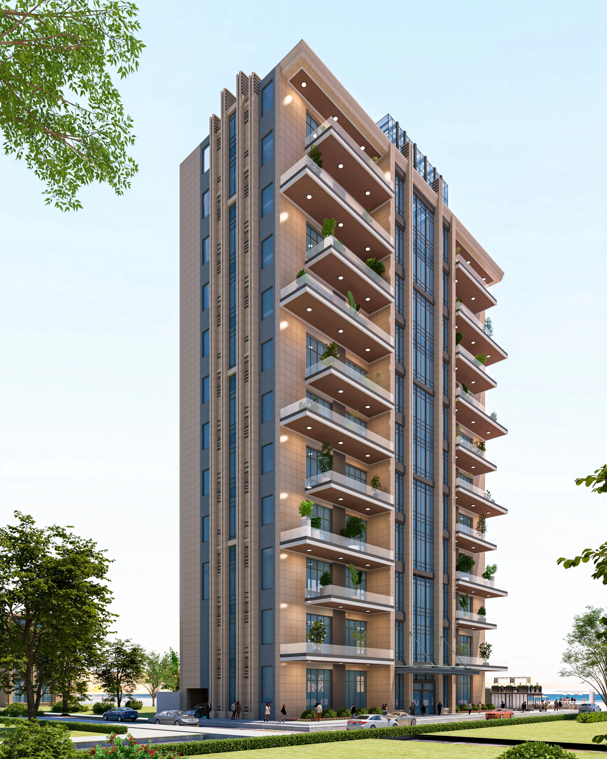 3d site plan rendering
