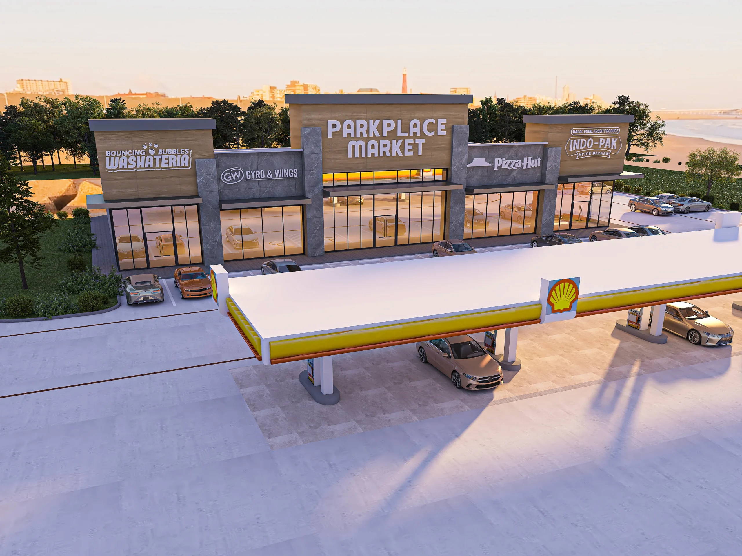 shopping center site plan